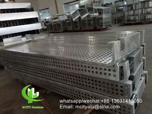 Metal aluminum curtain wall aluminum solid panel facade cladding for facade covering