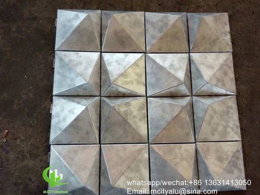 single panel aluminum solid panel Aluminum facade wall panel cladding panel with bracket for outdoor building