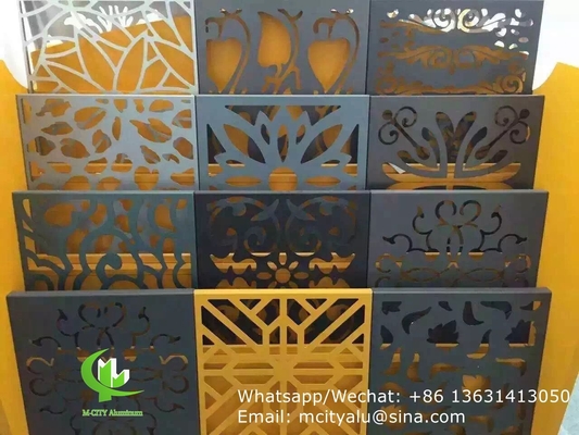 laser cut perforated aluminum sheet metal facade cladding panel 2.5mm thickness for curtain wall facade decoration