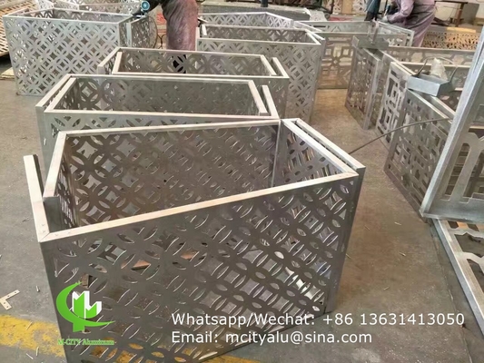 aluminum veneer sheet metal facade cladding bending sheet 2.5mm thickness for curtain wall facade decoration