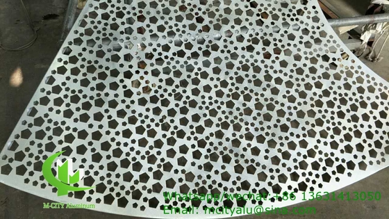 aluminum veneer sheet metal facade cladding bending sheet 2.5mm thickness for curtain wall facade decoration
