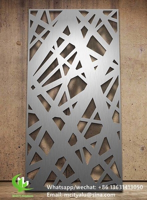 aluminum cutting screen with various patterns design laser cutting panel for balcony facade window supplier