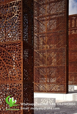 Metal aluminum perforated panel laser cut screen panel for window decoration