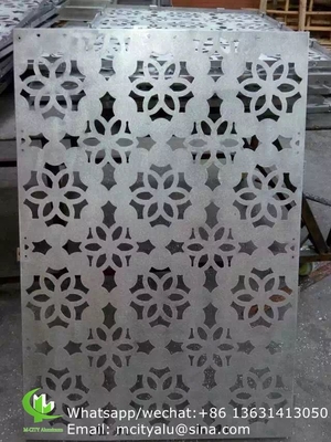 Aluminum laser cut panel sheet for fence decoration perforated wall panel