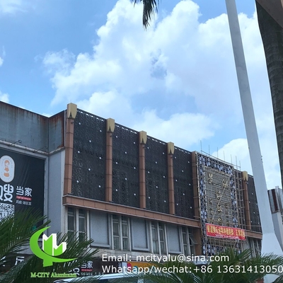 aluminum solid panel sheet metal facade cladding fence bending sheet 2.5mm thickness for curtain wall facade decoration