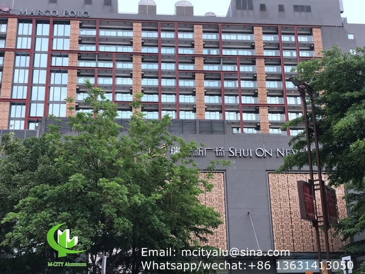 aluminum solid panel sheet metal facade cladding fence bending sheet 2.5mm thickness for curtain wall facade decoration