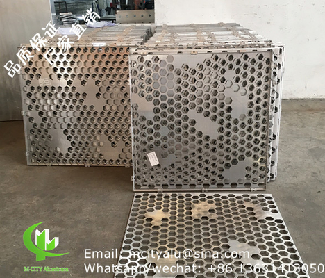 aluminum perforated solid panel facade panel cladding panel for curtain wall screen panel