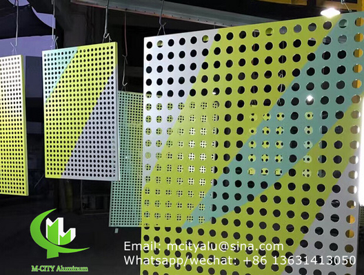 aluminum perforated solid panel facade panel cladding panel for curtain wall screen panel