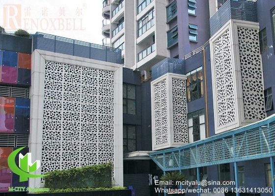 Decorative metal sheet Aluminum perforated decorative panel for curtain wall facade cladding wall panel supplier