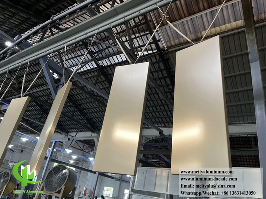 Architectural Metal Screen Aluminum Sheet With Frame Hollow Design With LED Light