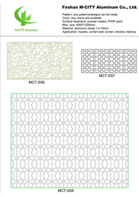 Aluminum perforated decorative panel for curtain wall facade cladding wall panel with 3mm thickness perforated sheet supplier