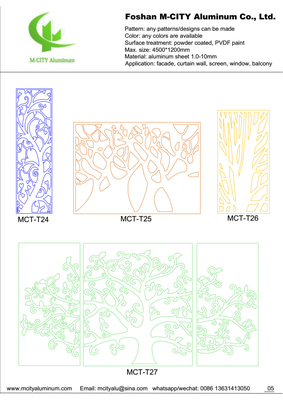 Aluminum perforated decorative panel for curtain wall facade cladding wall panel with 2mm thickness perforated screen
