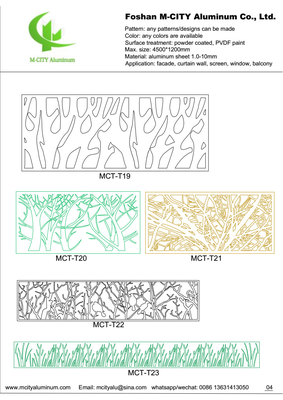 Aluminum perforated decorative panel for curtain wall facade cladding wall panel with 2mm thickness perforated screen