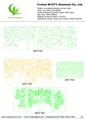Aluminum perforated decorative panel for curtain wall facade cladding wall panel with 2mm thickness perforated screen