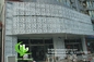 Metal aluminum perforated cladding panel with art patterns perforation used for building facade supplier