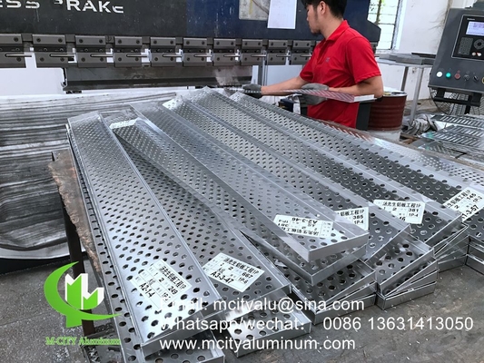 Perforated aluminum sheet formed cladding panel metal panels solid