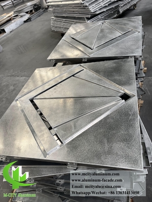 Waterproof Metal Cladding Panel Aluminum Facades Solid Aluminum