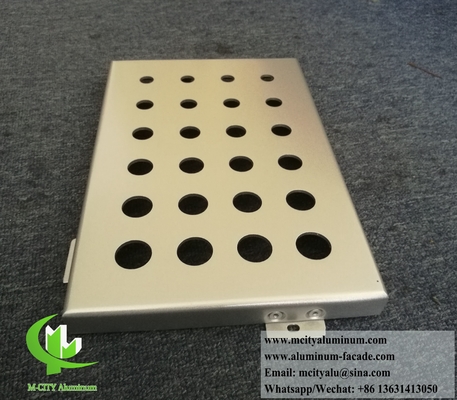 Exterior Wall Cladding Panel Aluminum Sheet Perforated Panels With PVDF Coating