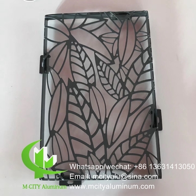 3d metal garden screen aluminium privacy screen metal facade cladding sheet 2.5m wall facade decoration