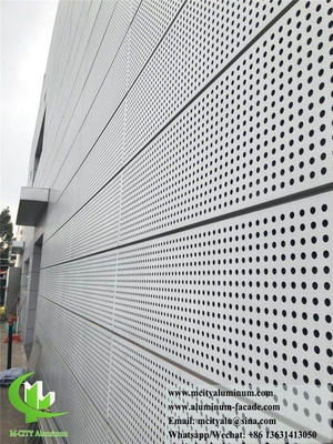 CNC Punching Metal Sheet Aluminum Solid Panel For Exterior Wall Facades System supplier