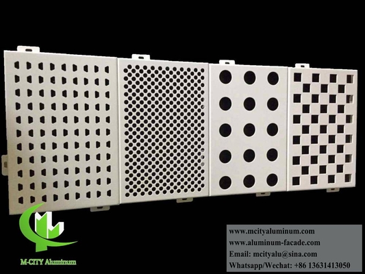 Metal CNC Aluminum Engraved Panel Perforated Sheet For Building Decoration