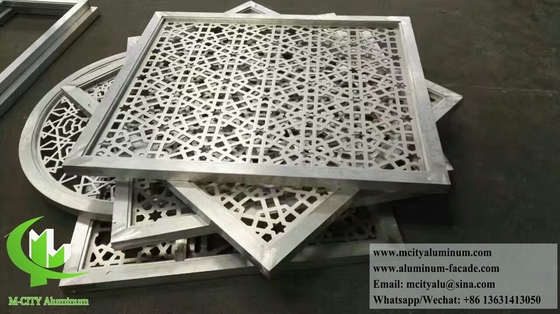Aluminum Screen Metal Mesh With Frame For Privacy Space Divider Exterior Interior Decoration