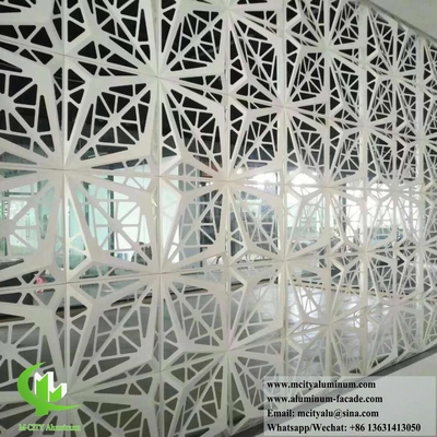 3D Metal Cladding Aluminium Panels With CNC Cutting Patterns Exterior Decoration