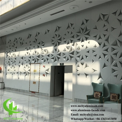 CNC Punching Aluminum Cladding Solid Panel For Wall Decoration