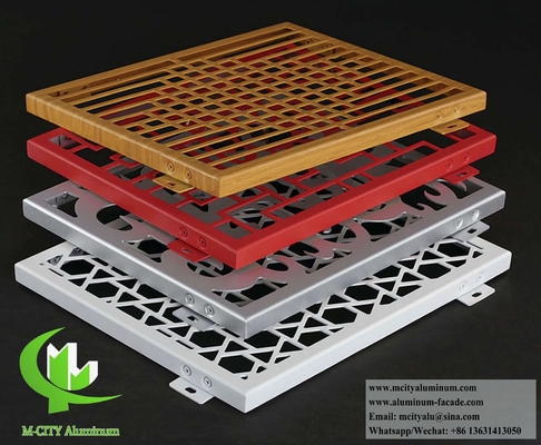 Decorative Metal Screen Laser Cut Aluminum Panels For Wall Decoration