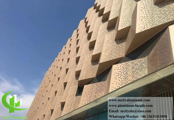 ALUMINIUM CLAD  METAL SHEET FACADE DESIGN 3D SHAPE DECORATION MATERIALS