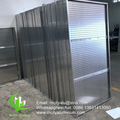 Aluminum perforated sheet for facade privacy screen fence with 2mm thickness metal perforation screen supplier