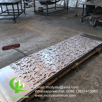 metal Aluminum perforated panel for facade privacy screen fence with 2mm thickness metal perforation screen