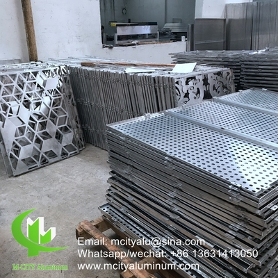 fashion style aluminium privacy screen metal screen sheet 10mm thickness for partition decoration