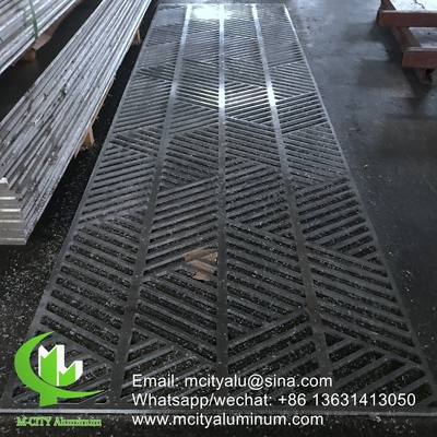 fashion style aluminium privacy screen metal screen sheet 10mm thickness for partition decoration