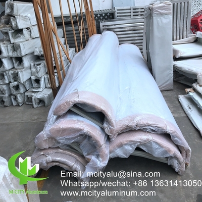 aluminium column cladding metal facade cladding bending sheet 2.5mm thickness for post facade decoration supplier