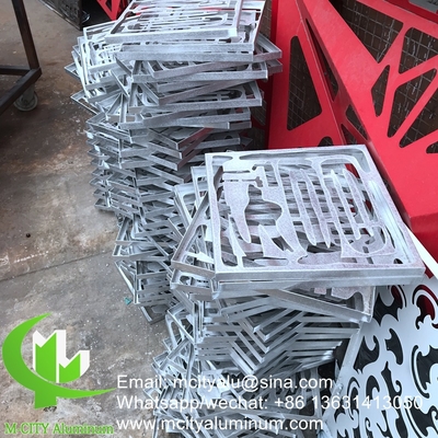 arab style aluminium screen metal facade cladding bending sheet 2.5mm thickness for curtain wall facade decoration