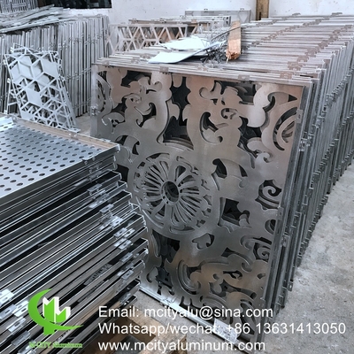 arab style aluminium screen metal facade cladding bending sheet 2.5mm thickness for curtain wall facade decoration