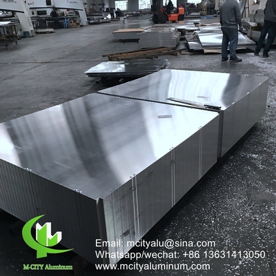 aluminium column cladding metal facade cladding bending sheet 2.5mm thickness for post facade decoration