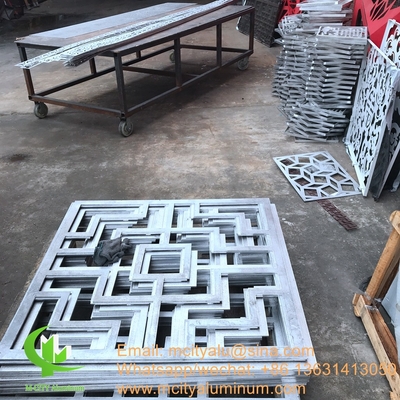 Aluminium garden screen metal privacy screen metal sheet for garden fence facade window decoration
