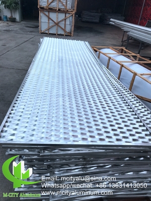 metal Aluminum perforated panel for facade privacy screen fence with 2mm thickness metal perforation screen supplier