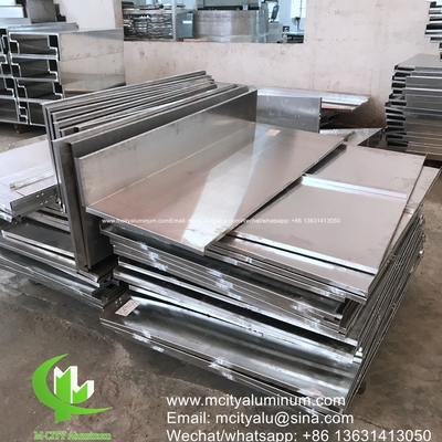 aluminum solid panel Aluminum facade wall panel cladding panel with bracket bending edge