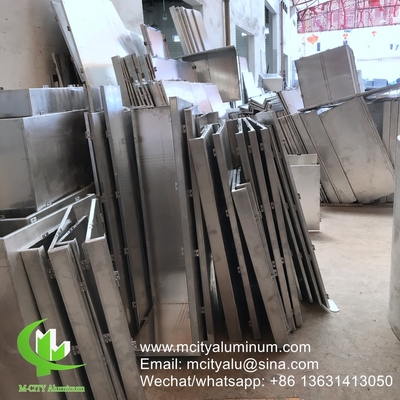 aluminum solid panel Aluminum facade wall panel cladding panel with bracket bending edge