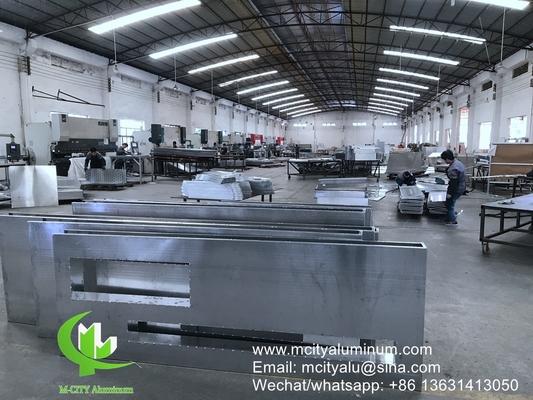 aluminum solid panel Aluminum facade wall panel cladding panel with bracket bending edge