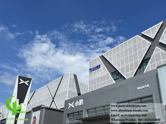 Customizable Perforated Aluminum Facade Easy Installation And Maintenance