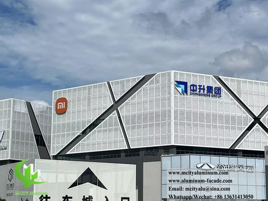 Customizable Perforated Aluminum Facade Easy Installation And Maintenance