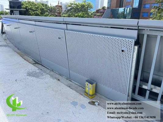 Exterior Metal Perforated Sheet Aluminum Panels Decoration