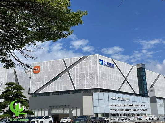 Customizable Perforated Aluminum Facade Easy Installation And Maintenance