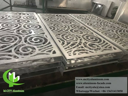 Metal Column Cladding With Laser Cut Pattern CNC Metal Sheet