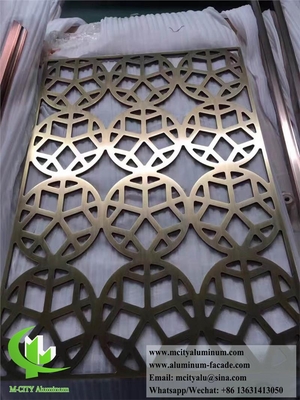 Laser Cut Metal Sheet Aluminium Screen For Spacing Divider Decoration