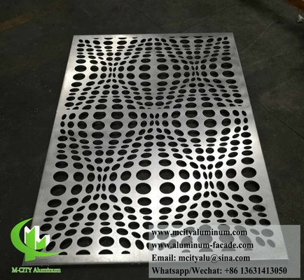 Metal Column Cladding With Laser Cut Pattern CNC Metal Sheet